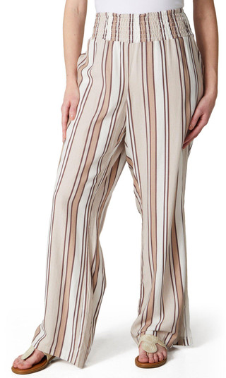 Thumbnail 1: Blue Sol Blue Sol Womens 31 in Smocked Waist Side Slit Pants 
