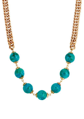 Thumbnail 1: 1928 Jewelry 1928 Jewelry Gold Tone Round Bead Necklace 