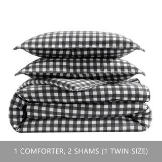 Thumbnail 6: Eddie Bauer Eddie Bauer Preston 100% Cotton Flannel Comforter Set 