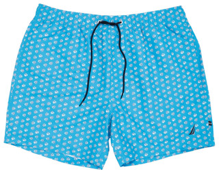 Thumbnail 1: Nautica Nautica Mens Printed Performance Stretch Swim Trunks 
