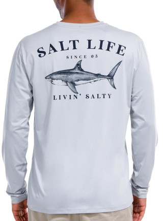 Thumbnail 1: Salt Life Salt Life Mens Jaws of Steel Long Sleeve Shirt 