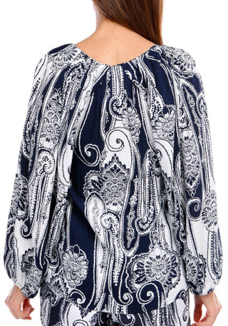 Thumbnail 3: Nautica Nautica Womens Paisley Raglan Top 