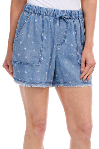 Thumbnail 4: BUNULU Bunulu Womens Flamingo Print Drawstring Shorts 