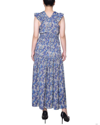 Thumbnail 2: NY COLLECTION NY Collection Womens Flutter Sleeve Midi Dress 