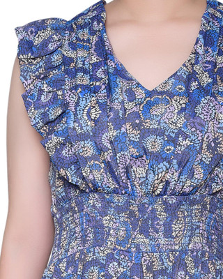 Thumbnail 4: NY COLLECTION NY Collection Womens Flutter Sleeve Midi Dress 