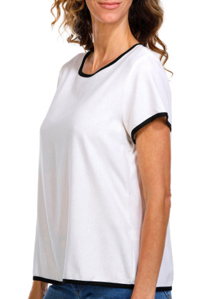 Thumbnail 3: Blue Sol Blue Sol Womens Keyhole Short Sleeve Top 
