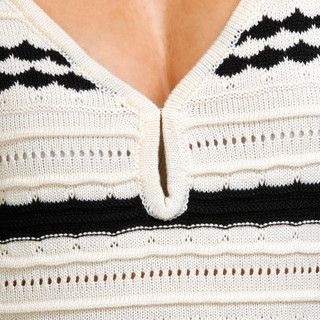 Thumbnail 3: Madden Girl Madden Girl Juniors Striped Crochet Midi Dress 