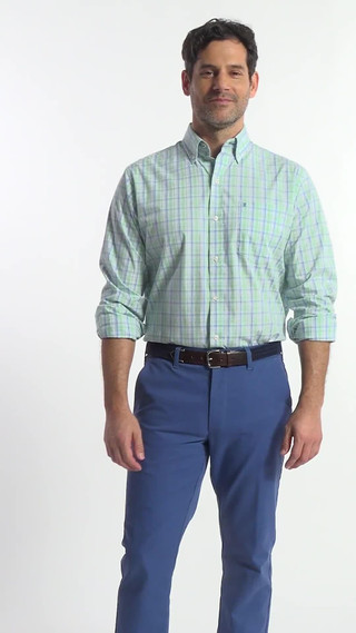Thumbnail 8: IZOD IZOD Men's Long Sleeve Plaid Button Down Shirt 