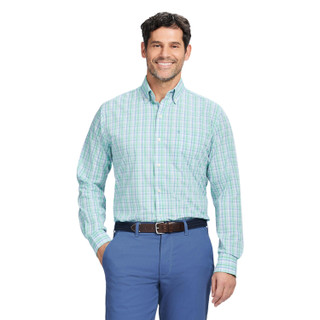 Thumbnail 1: IZOD IZOD Men's Long Sleeve Plaid Button Down Shirt 