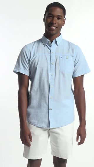 Thumbnail 8: IZOD IZOD Men's Short Sleeve Button Down Shirt 
