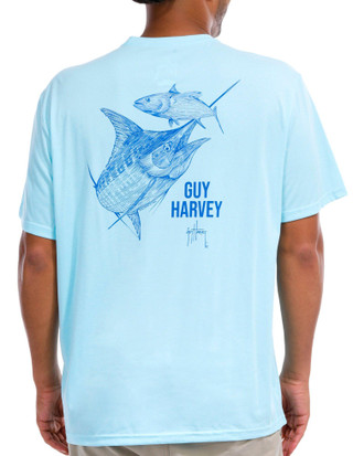 Thumbnail 1: Guy Harvey Guy Harvey Mens Graphic Performance Short Sleeve Tee 