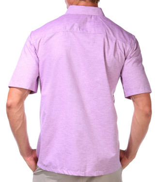 Thumbnail 3: Tackle & Tides Tackle & Tides Mens Short Sleeve Jacquard Buttoned Shirt 
