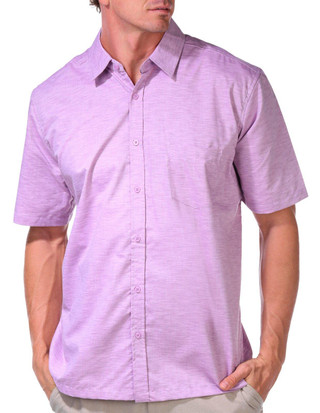 Thumbnail 4: Tackle & Tides Tackle & Tides Mens Short Sleeve Jacquard Buttoned Shirt 