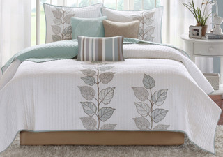 Thumbnail 4: Madison Park Madison Park Caelie Blue 6-pc. Coverlet Set 