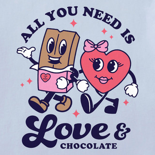 Thumbnail 2: Life is Good Life Is Good Womens Groovy Love & Chocolate Tee 