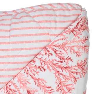 Thumbnail 21: Tommy Bahama Tommy Bahama 3 Pc Reversible Coral Garden Quilt Set 