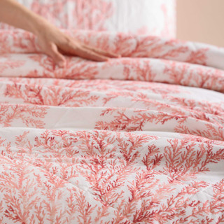 Thumbnail 15: Tommy Bahama Tommy Bahama 3 Pc Reversible Coral Garden Quilt Set 