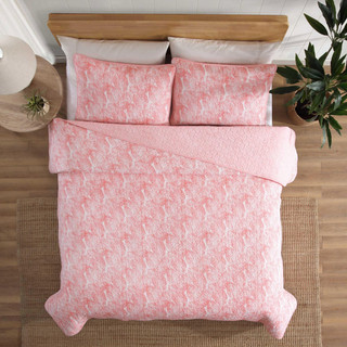 Thumbnail 17: Tommy Bahama Distressed Water Leaves Reversible Quilt Set 