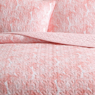 Thumbnail 21: Tommy Bahama Distressed Water Leaves Reversible Quilt Set 