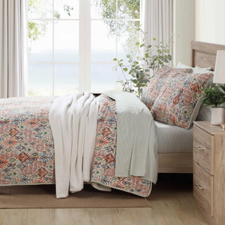 Thumbnail 4: Tommy Bahama Ikat Tropics Reversible Quilt Set 