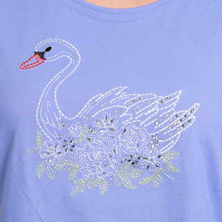 Thumbnail 3: Coral Bay Coral Bay Petite Embroidered Short Sleeve Top 