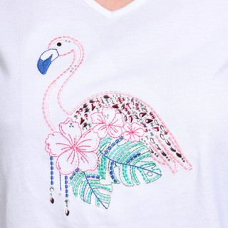 Thumbnail 3: Coral Bay Coral Bay Petite Embellished Short Sleeve Top 