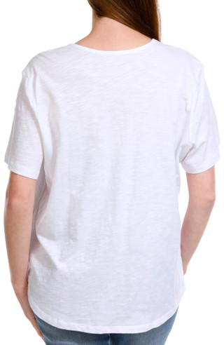 Thumbnail 2: Coral Bay Coral Bay Petite Embroidered Short Sleeve Top 