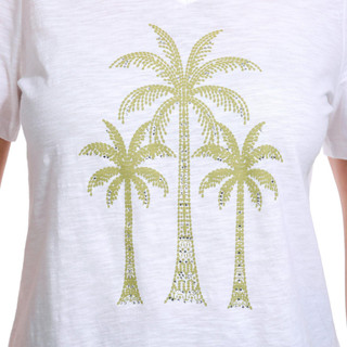 Thumbnail 3: Coral Bay Coral Bay Petite Embellished Short Sleeve Top 