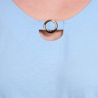 Thumbnail 3: Coral Bay Coral Bay Petite Keyhole Ring Short Sleeve Top 