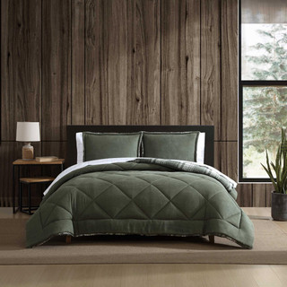 Thumbnail 3: Eddie Bauer Big Plaid Microfiber Comforter & Sham Set 