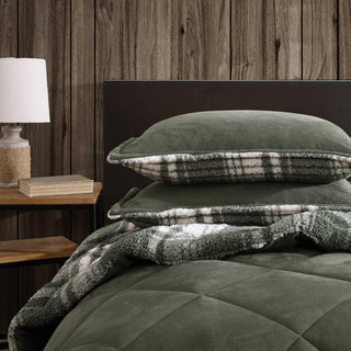 Thumbnail 16: Eddie Bauer Big Plaid Microfiber Comforter & Sham Set 