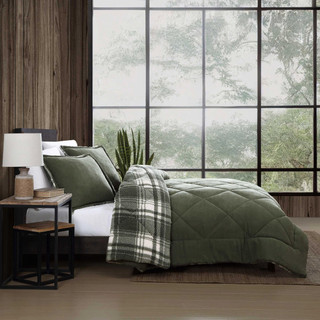 Thumbnail 8: Eddie Bauer Big Plaid Microfiber Comforter & Sham Set 