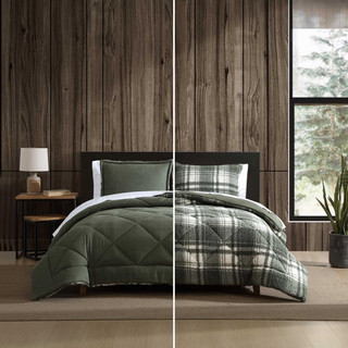 Thumbnail 12: Eddie Bauer Big Plaid Microfiber Comforter & Sham Set 