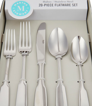 Thumbnail 3: Martha Stewart Martha Stewart 20 pc Halsey Flatware Set 