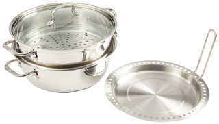 Thumbnail 2: Gibson Gibson 5 Pc Multi Steamer Set 