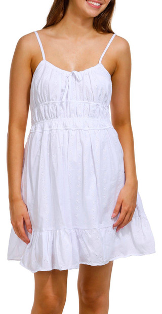 Thumbnail 1: No Comment No Comment Juniors Emma Eyelet Mini Dress 
