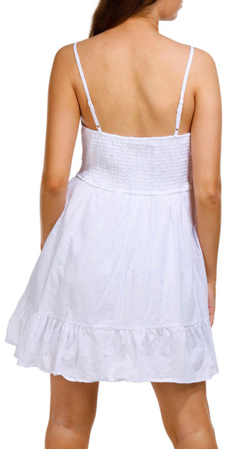 Thumbnail 2: No Comment No Comment Juniors Emma Eyelet Mini Dress 