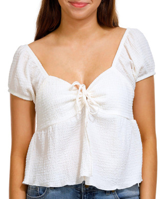 Thumbnail 1: Madden Girl Madden Girl Juniors Emma Tie Front Top 