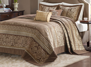 Thumbnail 2: Madison Park Madison Park Bellagio 5-pc. Bedspread Set 