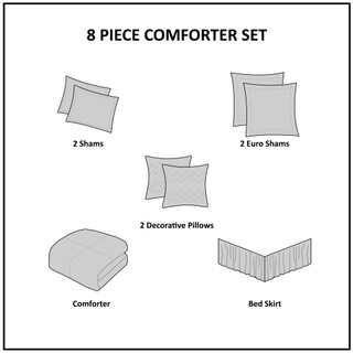 Thumbnail 17: 510 Design 510 Design Shawnee 8 Piece Comforter Set 