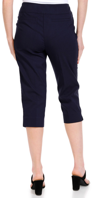 Thumbnail 2: ZAC AND RACHEL Zac & Rachel Petite Mid Rise Wide Crop Pull On Pants 