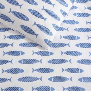 Thumbnail 18: Nautica Nautica Woodblock Fish Duvet Cover Set 