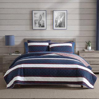 Thumbnail 1: Nautica Nautica Wesley Reversible Quilt & Sham Set 