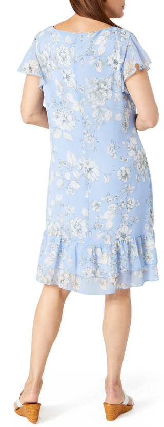 Thumbnail 2: Connected Apparel Connected Apparel Womens Sleeveless Flutter Hem Mini Dress 