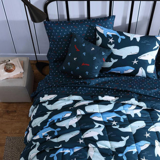 Thumbnail 12: Nautica Nautica Kids Finnian Whales Comforter Sham Set 