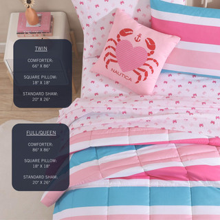 Thumbnail 18: Nautica Nautica Kids Finnian Whales Comforter Sham Set 