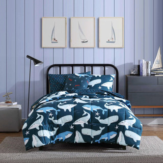 Thumbnail 2: Nautica Nautica Kids Finnian Whales Comforter Sham Set 