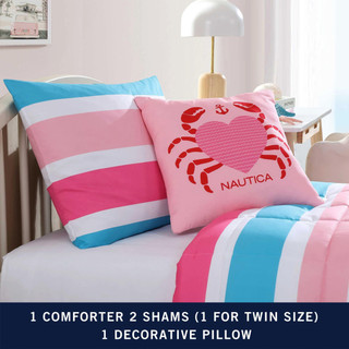 Thumbnail 29: Nautica Nautica Kids Cru Stripe Comforter Sham Set 