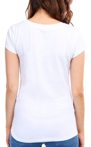 Thumbnail 2: Aveto Aveto Juniors Solid Scoop Neck Cap Sleeve Top 