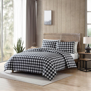 Thumbnail 7: Eddie Bauer Eddie Bauer Mountain Plaid Duvet Cover Set 